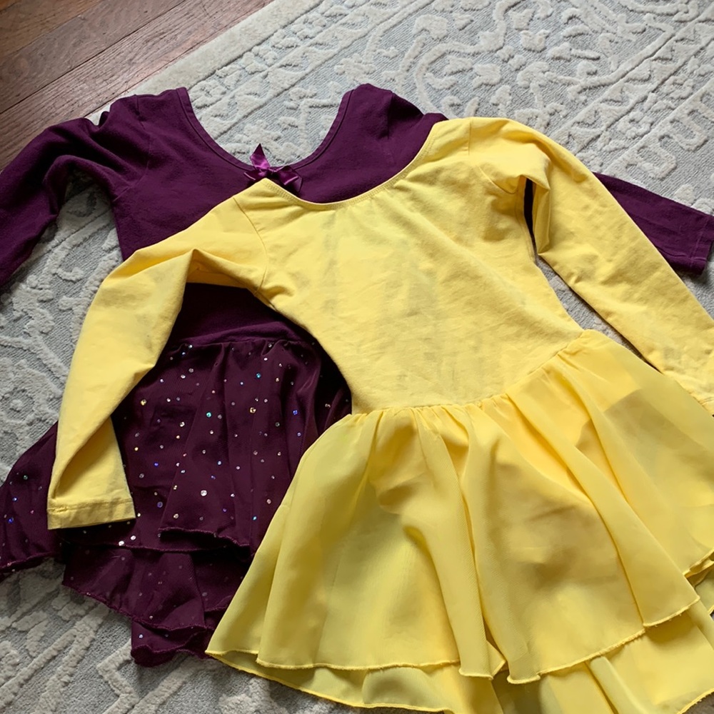 Two leotards for dance.